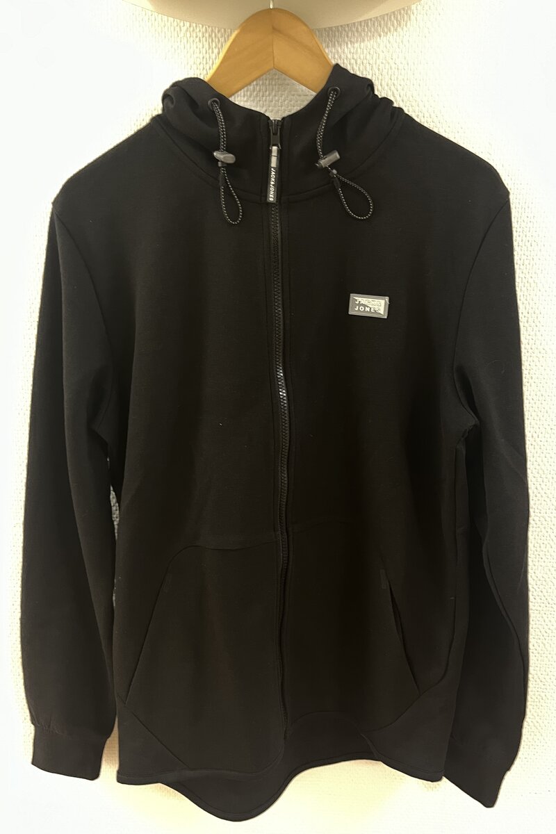 Air Sweat Zip Hood 2 Men Black Jack & Jones