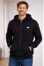 Air Sweat Zip Hood 2 Men Black Jack & Jones