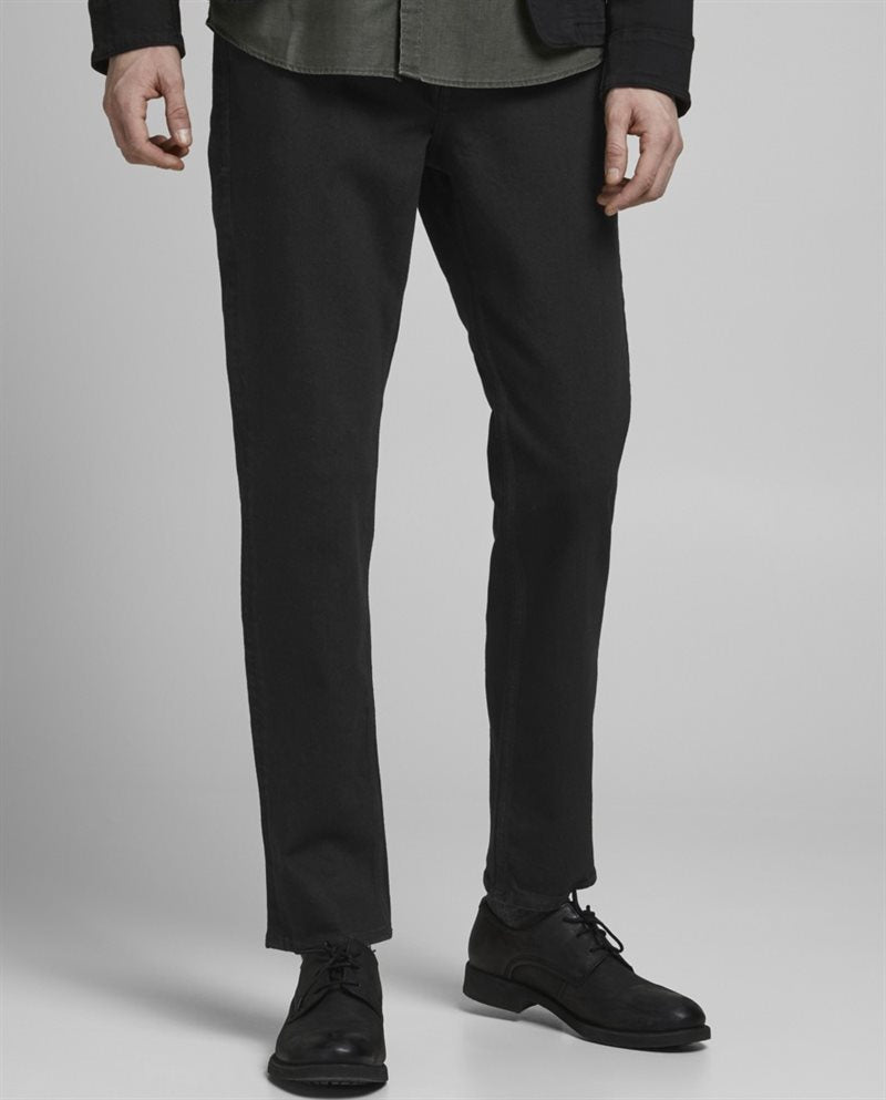 Clark Orginal Regular Fit Jeans Herr Black - Jack & Jones