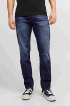Clark Orginal Regular Fit Jeans Herr Blue Denim Jack & Jones