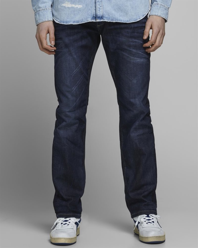 Clark Orginal Regular Fit Jeans Herr Blue Denim Jack & Jones