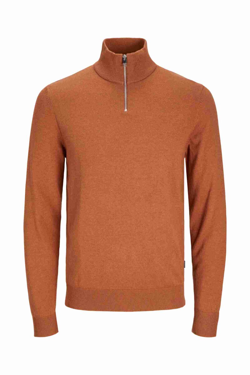 Emil Stickad Tröja Herr Mocha Bisque Jack & Jones