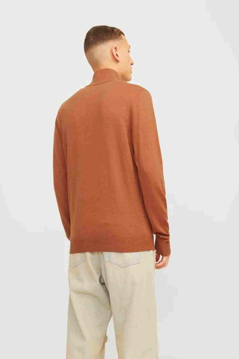 Emil Stickad Tröja Herr Mocha Bisque Jack & Jones
