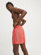 Fiji Men's Swim Shorts Hot Coral Jack & Jones