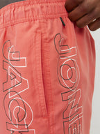 Fiji Men's Swim Shorts Hot Coral Jack & Jones