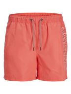 Fiji Men's Swim Shorts Hot Coral Jack & Jones