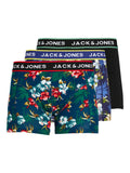 Flower Boxer Briefs 3-pack Black Bardaboes Cherry Maritime Blue Jack & Jones