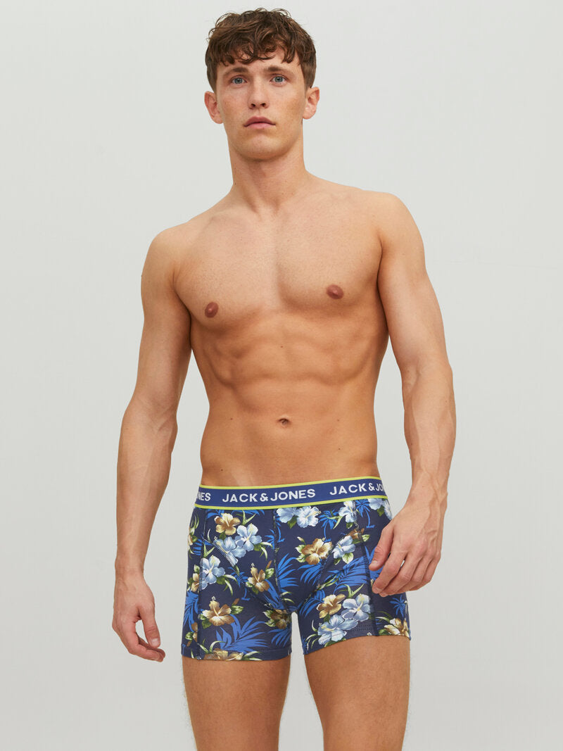Flower Boxer Briefs 3-pack Black Bardaboes Cherry Maritime Blue Jack & Jones