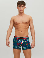 Flower Boxer Briefs 3-pack Black Bardaboes Cherry Maritime Blue Jack & Jones