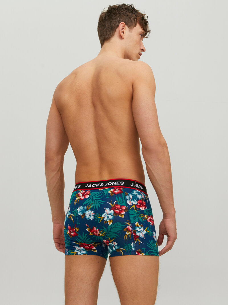Flower Boxer Briefs 3-pack Black Bardaboes Cherry Maritime Blue Jack & Jones