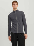 Hill Knitted Cardigan Men Dark Grey Mel Jack & Jones