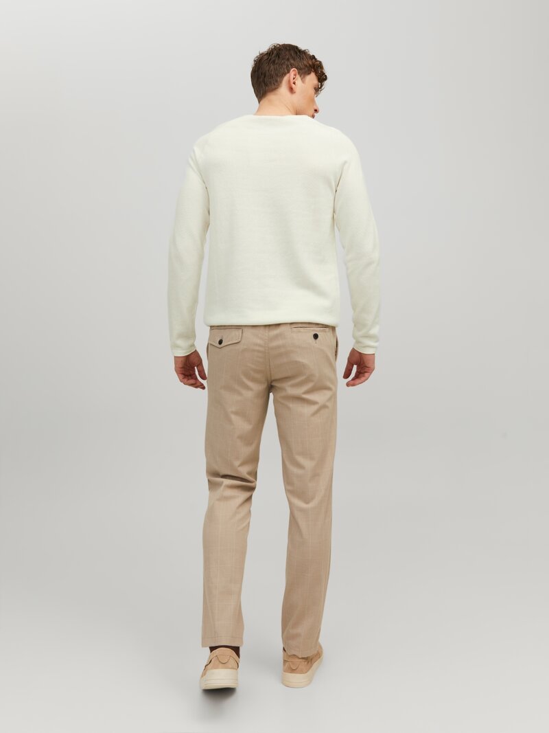 Hill Stickad Tröja Herr Cloud Dancer Jack & Jones