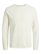 Hill Stickad Tröja Herr Cloud Dancer Jack & Jones