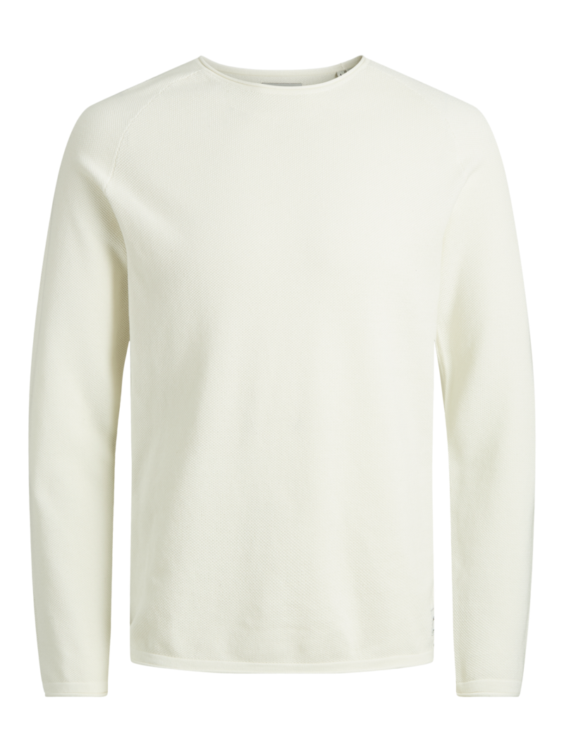 Hill Stickad Tröja Herr Cloud Dancer Jack & Jones