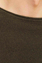 Hill Stickad Tröja Herr Olive Night Melange Jack & Jones