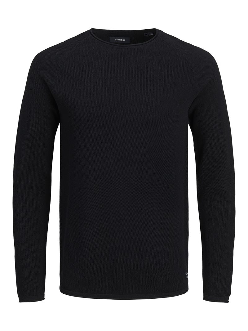 Jack & Jones Hill Knitted Jumper Men's Black - Jack & Jones
