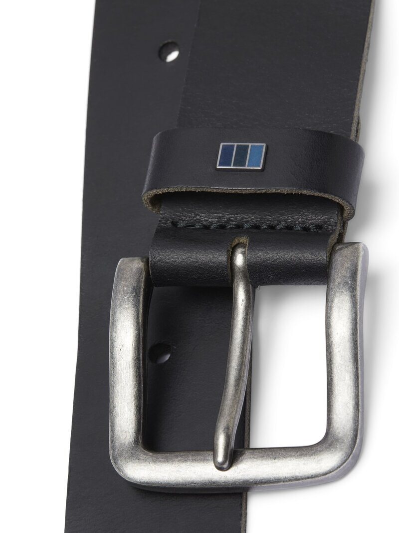 Leather Belt Men Black Jack & Jones