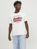 Logo T-shirt Men Cloud Dancer Jack & Jones