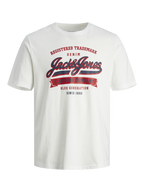 Logo T-shirt Men Cloud Dancer Jack & Jones