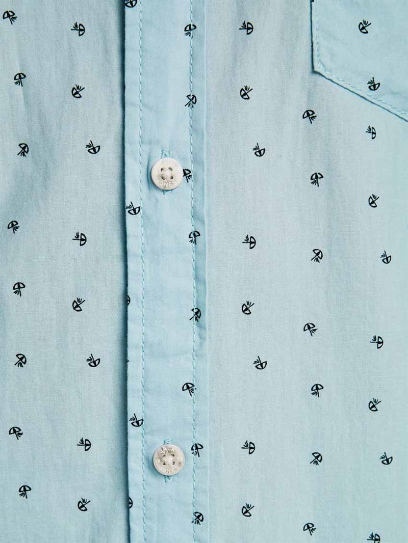 Luis Kortärmad Skjorta Herr Cashmere Blue - Jack & Jones