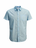 Luis Kortärmad Skjorta Herr Cashmere Blue - Jack & Jones