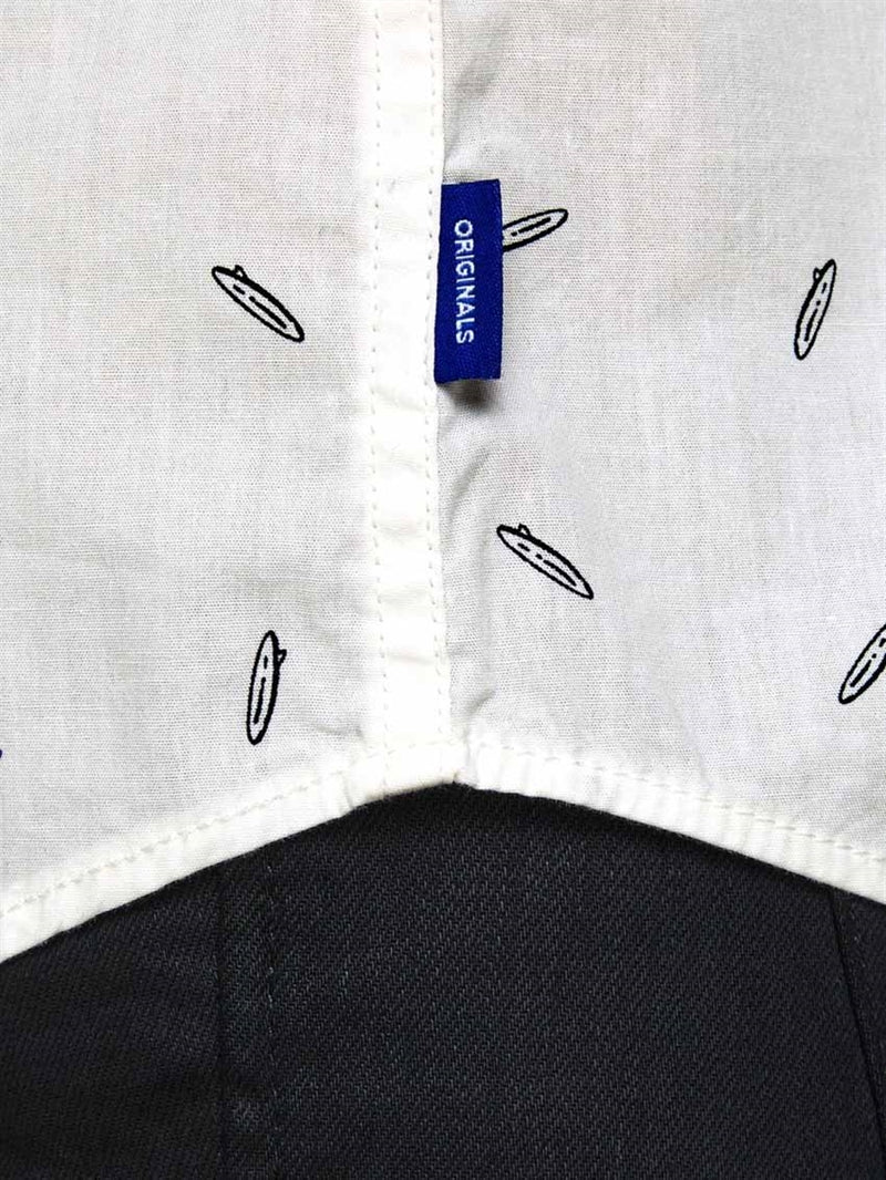 Luis Kortärmad Skjorta Herr Cloud Dancer - Jack & Jones