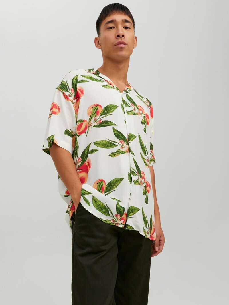 Luke Short Sleeved Shirt Men Cloud Dancer Jack & Jones