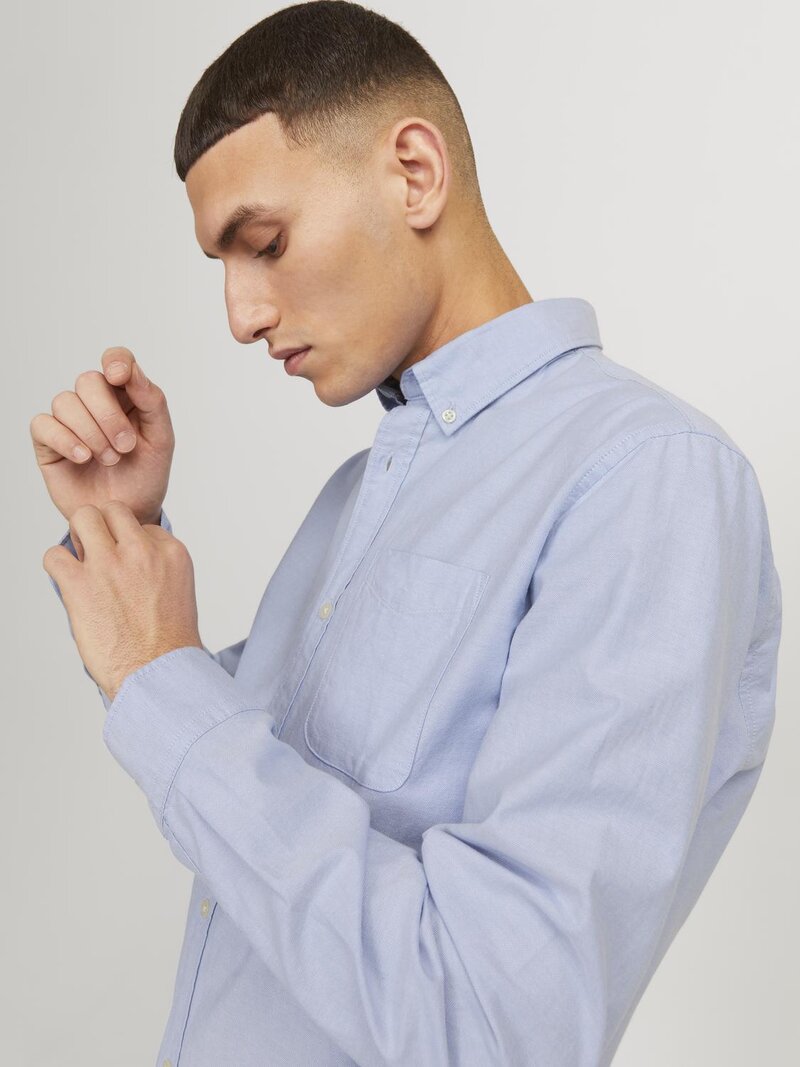 Oxford Skjorta Herr Cashmere Blue Jack & Jones
