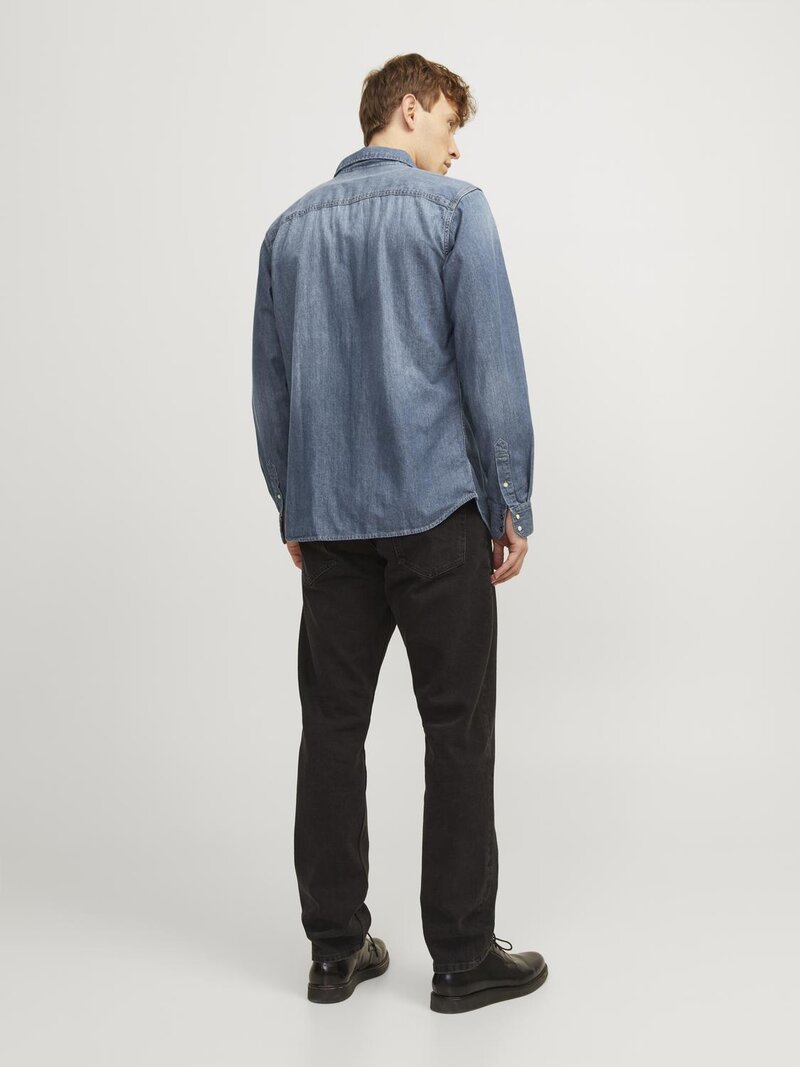 Sheridan Skjorta Herr Medium Blue Denim Jack & Jones