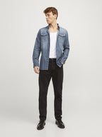 Sheridan Skjorta Herr Medium Blue Denim Jack & Jones
