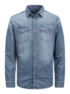 Sheridan Skjorta Herr Medium Blue Denim Jack & Jones