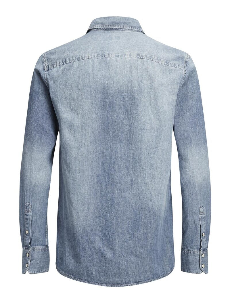 Sheridan Skjorta Herr Medium Blue Denim Jack & Jones