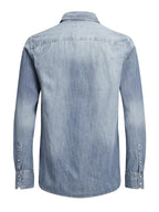 Sheridan Skjorta Herr Medium Blue Denim Jack & Jones