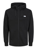 Air Sweet Zip Hood Men Black Jack & Jones Air Sweet Zip Hood Men Black