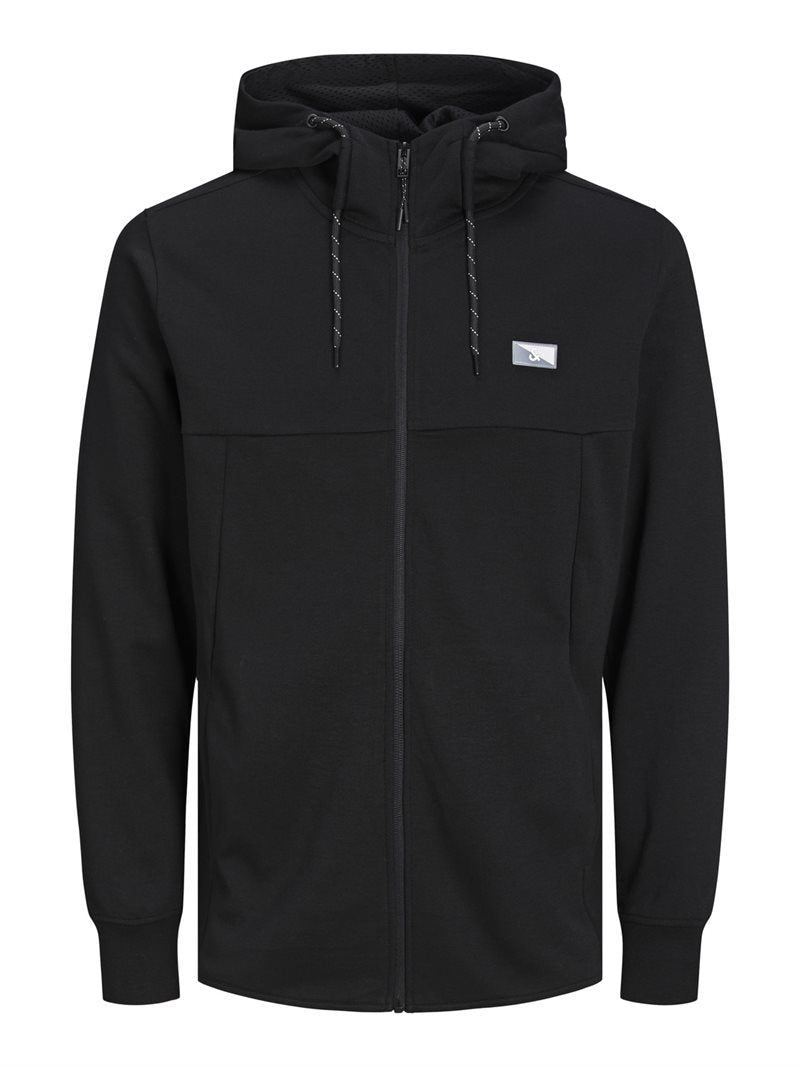 Air Sweet Zip Hood Herr Black Jack & Jones Air Sweet Zip Hood Herr Black
