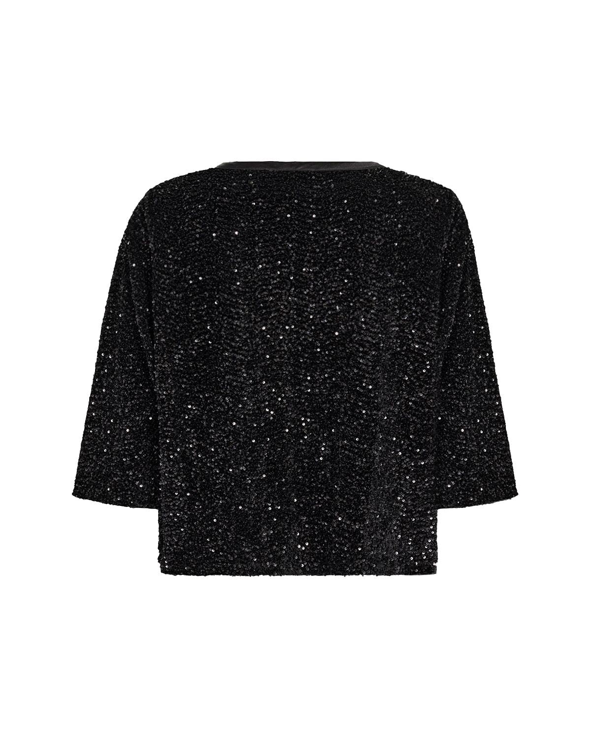 Jasleen 3 Paljettkofta Svart Black | Smilebutiken - Soyaconcept