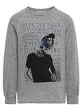 Jax Bru Light Sweat Grey Melange Kids Name it