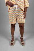 Jessie Stickade Shorts Gul Dam | Smilebutiken - Camicia