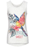 Jiparrot Tank Top Light Grey Melange Barn Name it