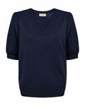 Joel Kortärmad Pullover Dam Navy Blazer | Smilebutiken - Freequent
