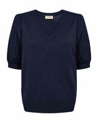 Joel Short-sleeved Pullover Women Navy Blazer | Smilebutiken - Freequent