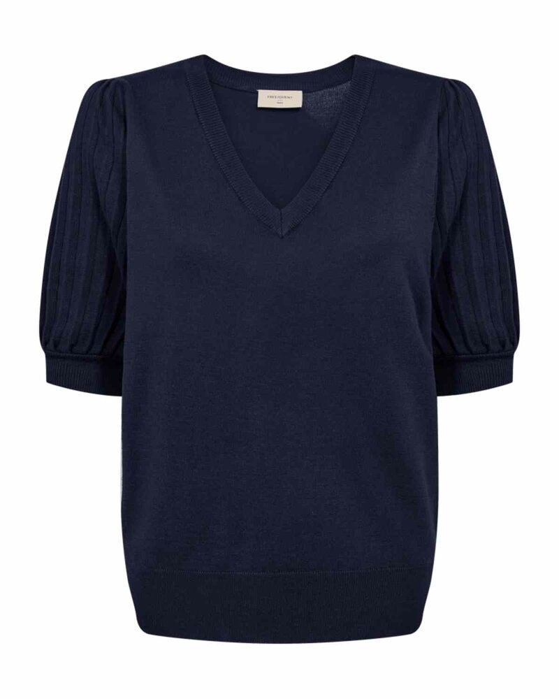 Joel Short-sleeved Pullover Women Navy Blazer | Smilebutiken - Freequent