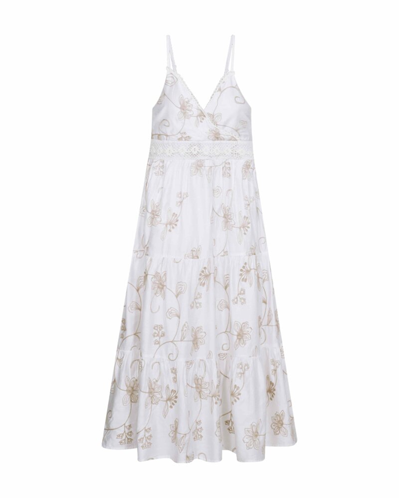 Jola Dress Women Brilliant White W Moonbeam | Smilebutiken - Freequent