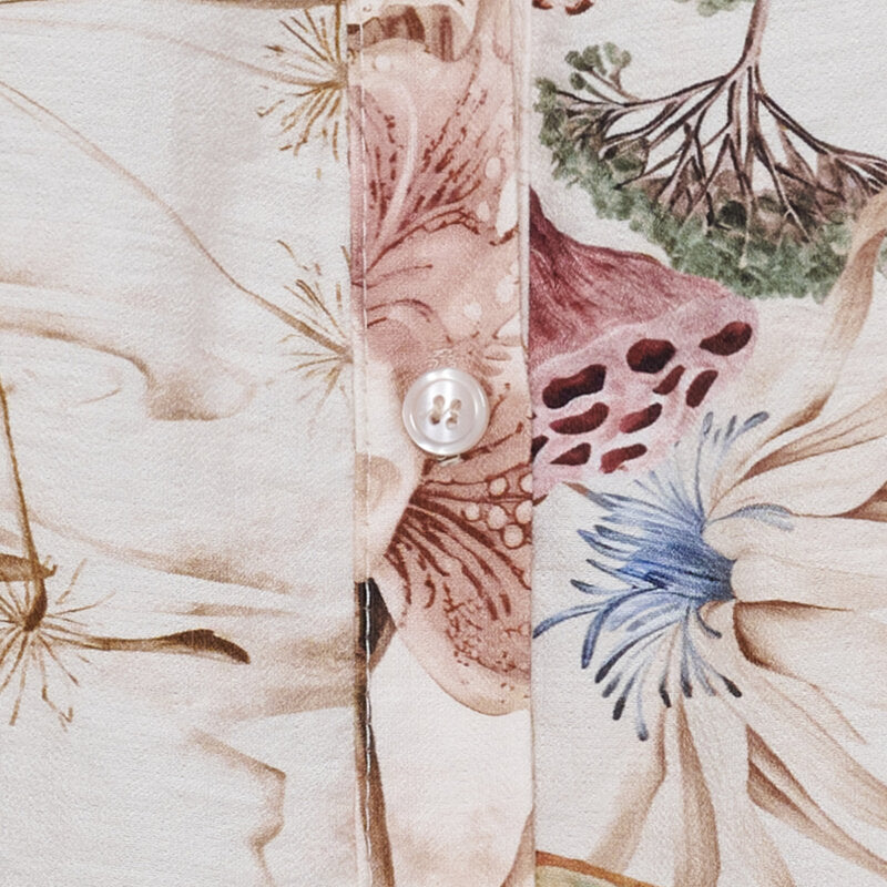 Jordan V-ringad Blus Dam Beige | Smilebutiken - Marta du Chateau