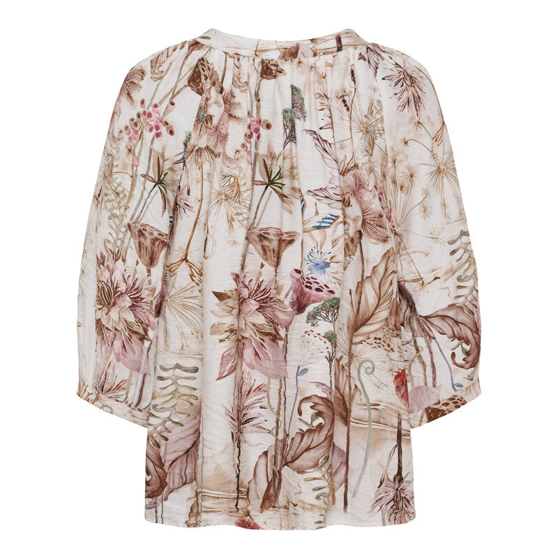 Jordan V-ringad Blus Dam Beige | Smilebutiken - Marta du Chateau