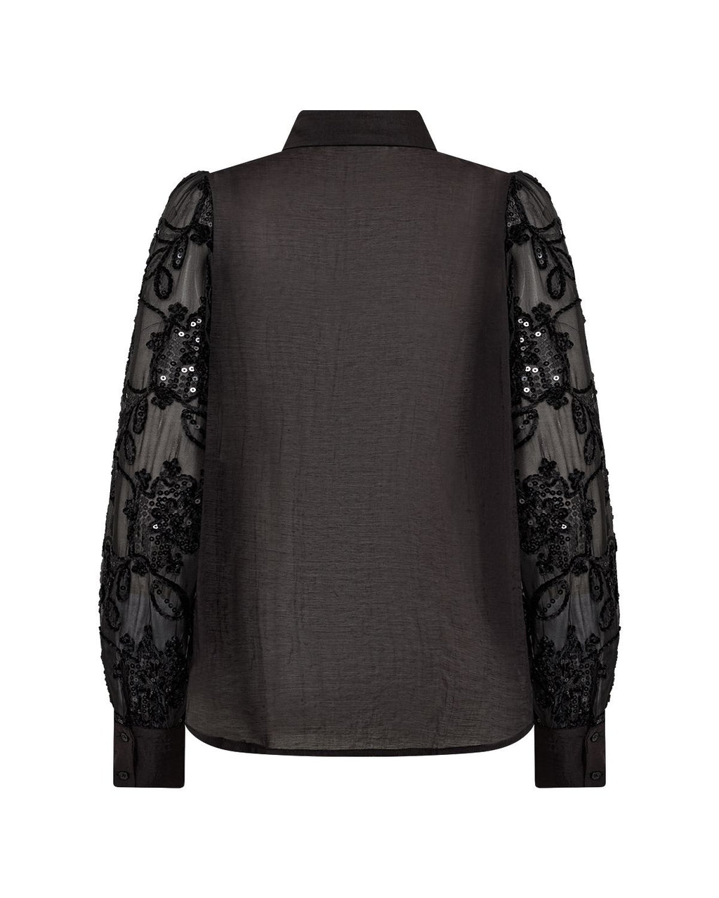 Jorid 1 Blus med Glitterärmar Svart Black | Smilebutiken - Soyaconcept