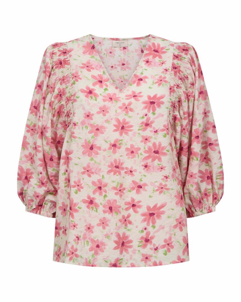 Jovi Blommig Blus Dam Moonbeam W Sweet Lilac | Smilebutiken - Freequent