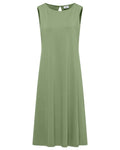 Joyce Ärmlös Trikåklänning Dam Deep Matcha Green | Smilebutiken - Cecil