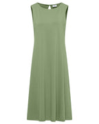 Joyce Ärmlös Trikåklänning Dam Deep Matcha Green | Smilebutiken - Cecil