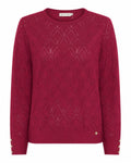 Kamila Rundhalsad Pullover Dam Very Berry | Smilebutiken - Micha